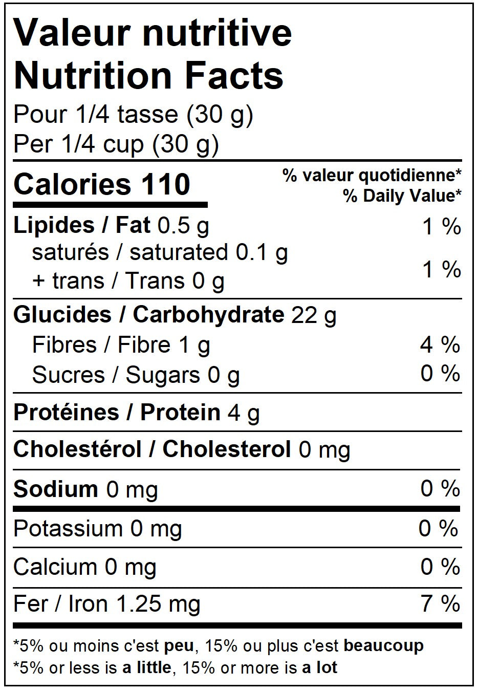 Farine tout-usage non blanchie | Aliments Tristan