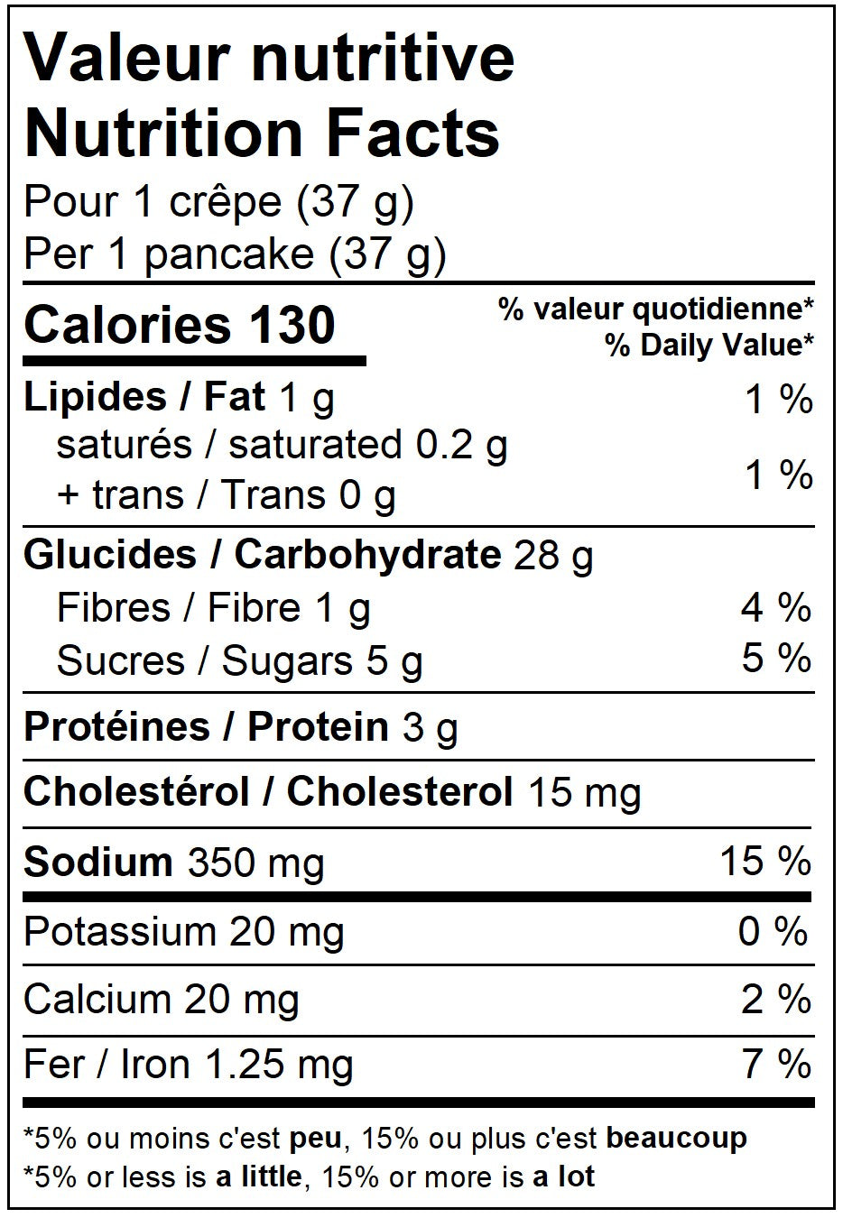 Mélange à crêpes et gaufres en bouteille | Aliments Tristan