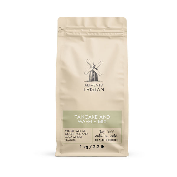 Original Crepe, Waffle, and Pancake Mix, 1000g, Whole Grain Flour for Baked Goods, Desserts, and Pastries, Just Add Milk or Water, No Artificial Flavors or Colors, Made in Canada